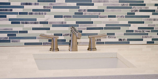 Bathroom Sink and Backsplash