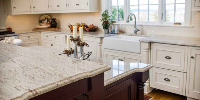 kitchen island and sink