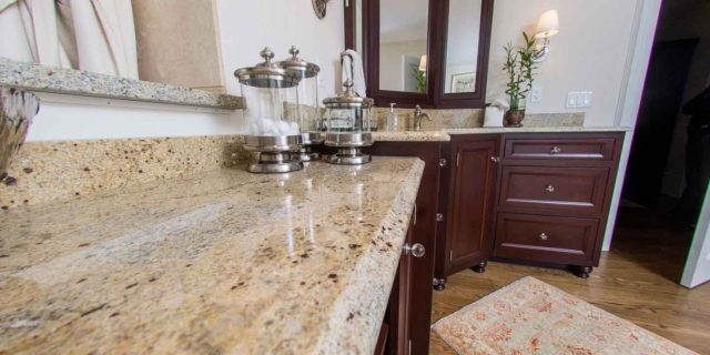 granite bathroom counter