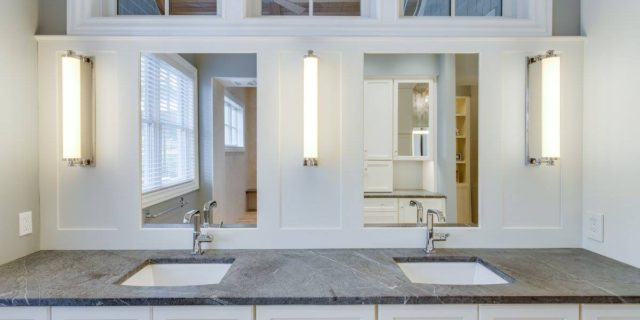 his and hers vanities in bathroom
